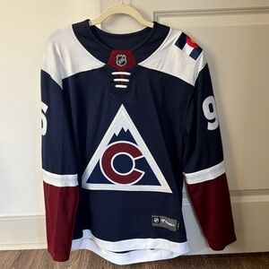 Fanatics Navy and White Avalanche Jersey